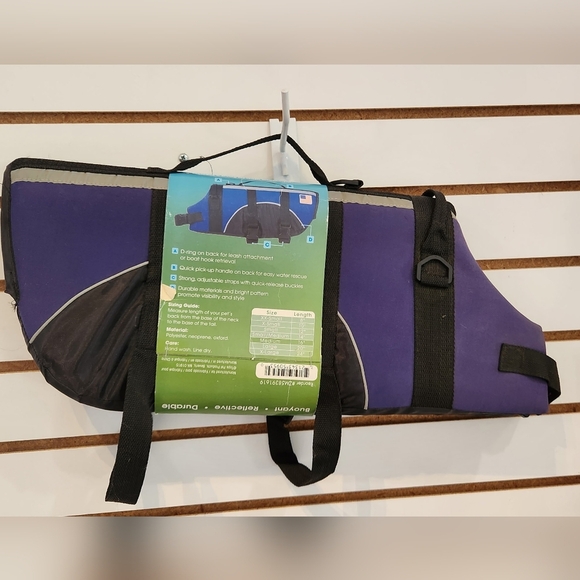 Neoprene Pet Preserver Life Vest  Purple Medium 16 Inches - Picture 2 of 3